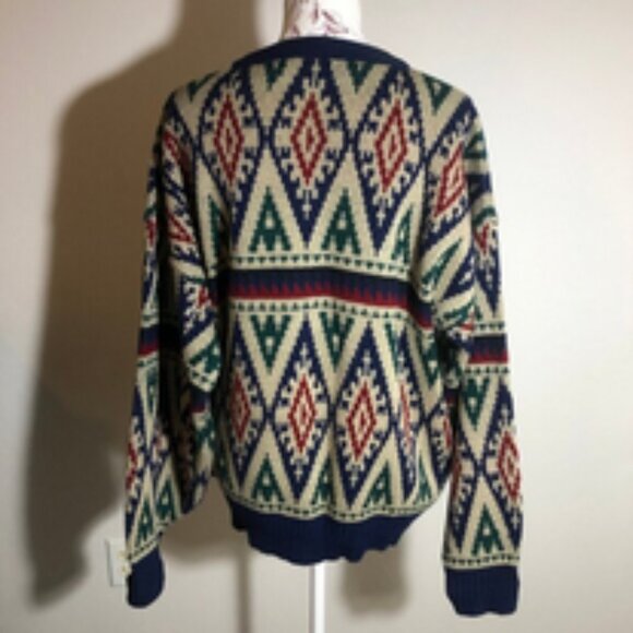 🧥 Vintage Stoneriver Outfitters Geometric Knit Sweater (Made in Korea) - Picture 11 of 14